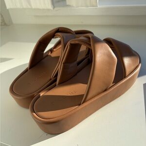 Women's Tan Platform Sandals